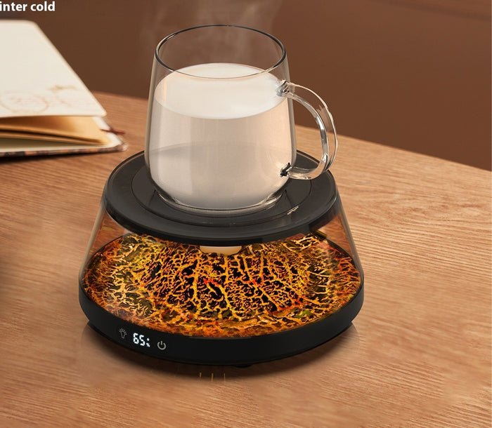 Heat Hollow Volcano Cup Warmer with Glowing Light Base