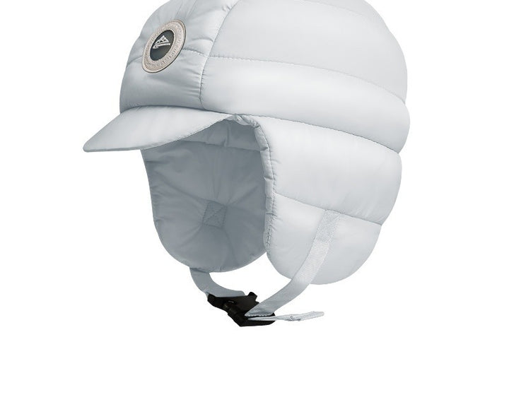 Padded winter trapper hat with ear flaps