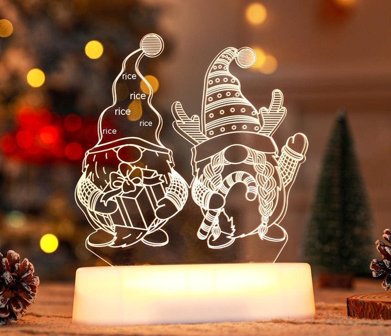 3D acrylic Christmas night light