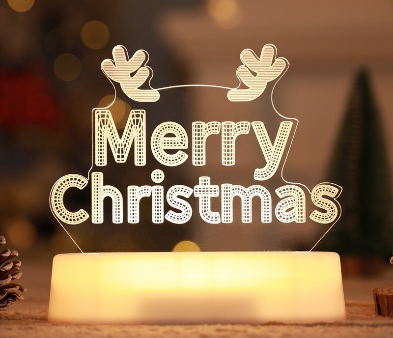 3D acrylic Christmas night light