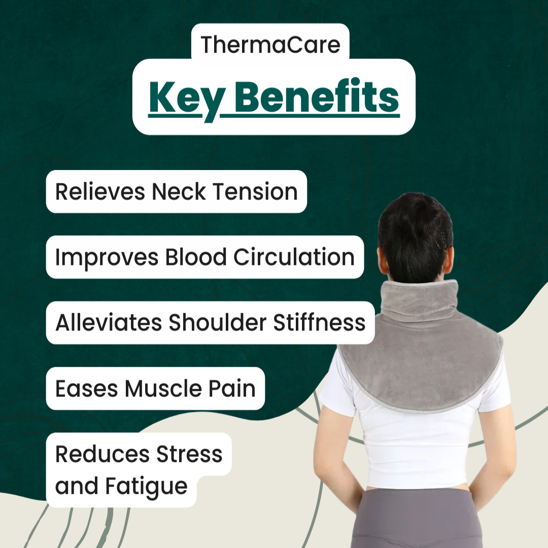 Heat Hollow™ USB Heated Neck &amp; Shoulder Wrap with Gentle Massage