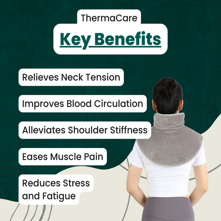 Heat Hollow™ USB Heated Neck &amp; Shoulder Wrap with Gentle Massage