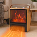 Heat Hollow™ Electric Fireplace Heater with Realistic 3D Flame Effect