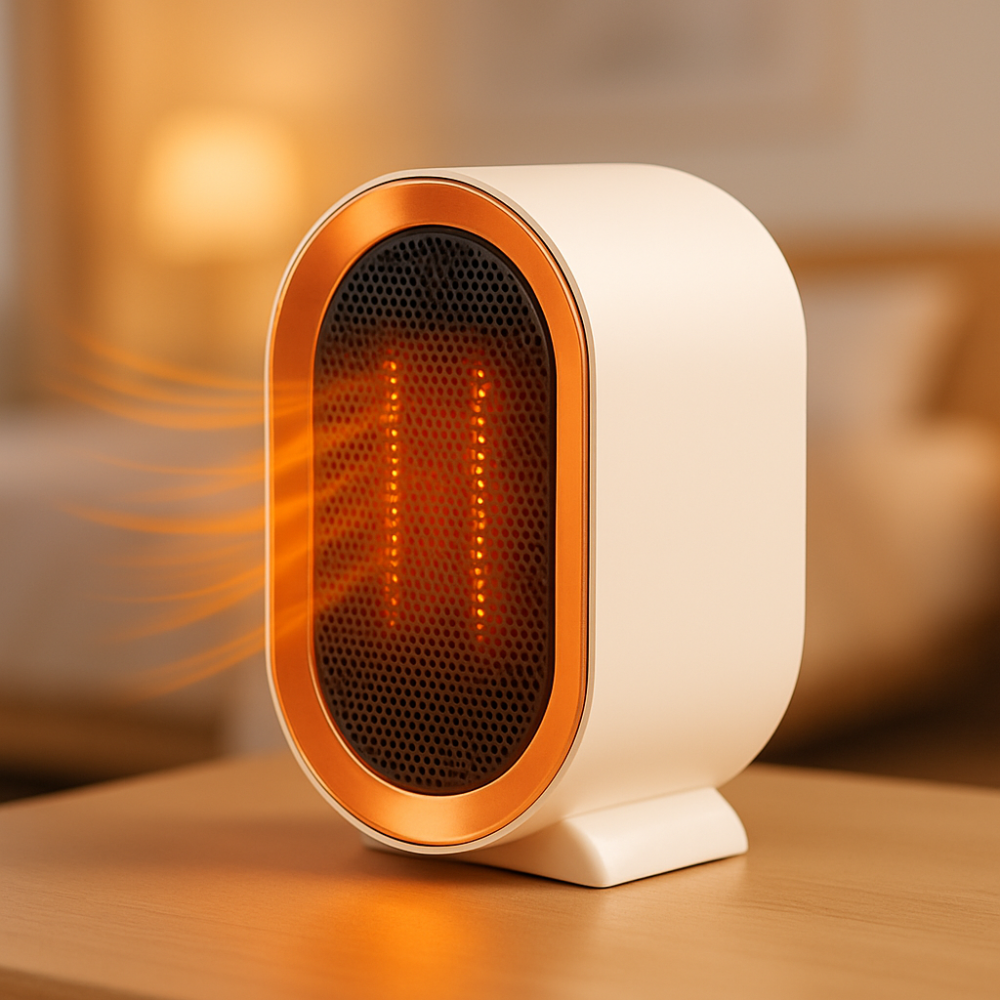 Portable Ceramic Space Heater Energy Efficient Quiet Heating