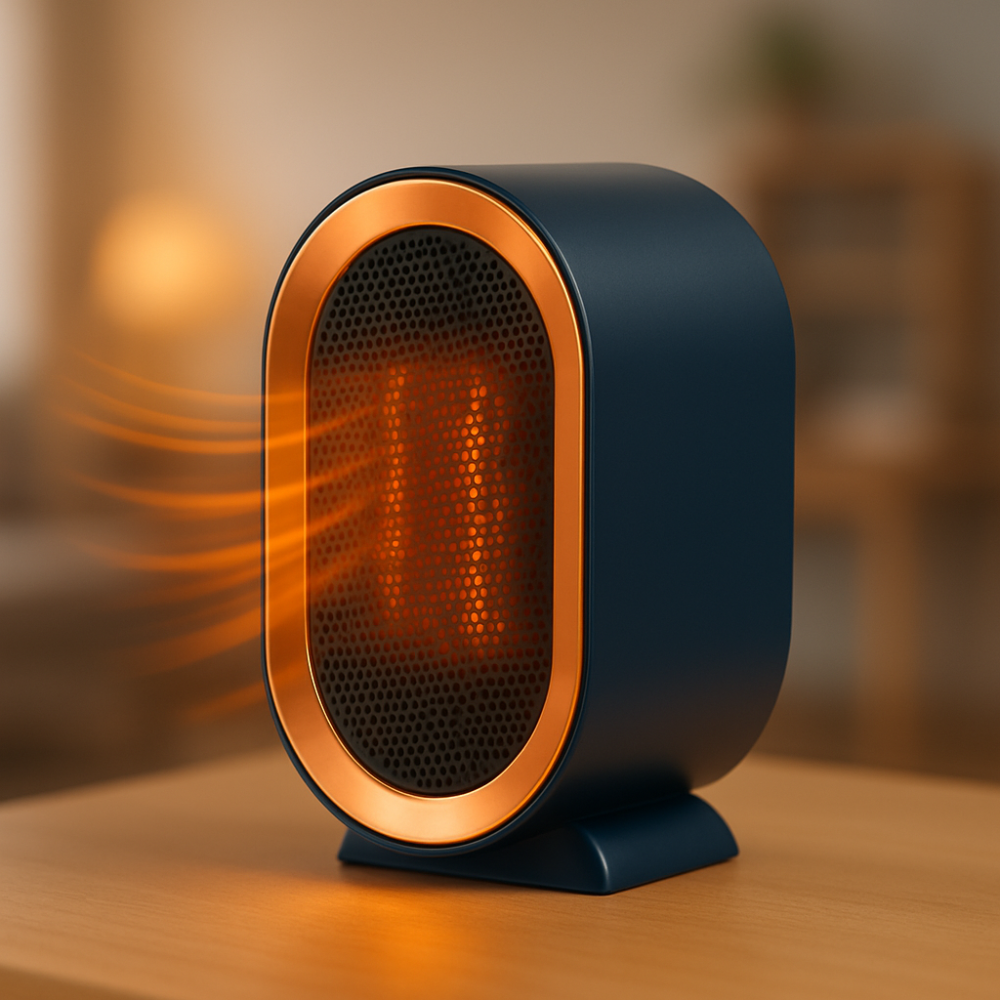Portable Ceramic Space Heater Energy Efficient Quiet Heating