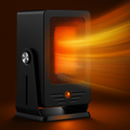Heat Hollow™ 900W Ceramic Fan Heater with Adjustable Thermostat