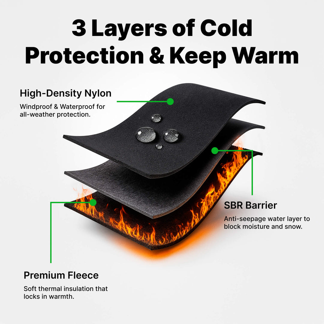 Windproof Thermal Gloves with Touchscreen Fingertips