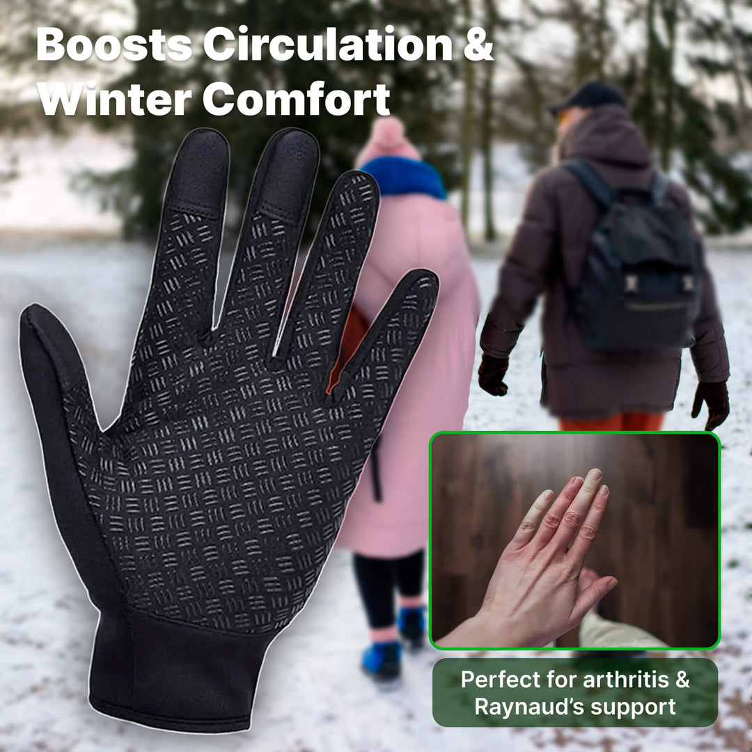 Windproof Thermal Gloves with Touchscreen Fingertips