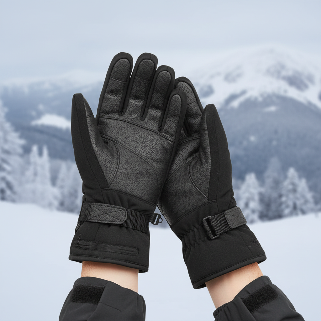 Waterproof Unisex Heated Gloves with 3 Levels and Touchscreen