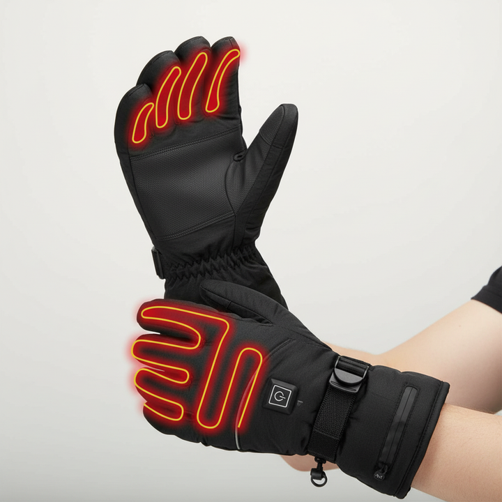 Waterproof Unisex Heated Gloves with 3 Levels and Touchscreen