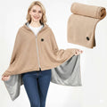 Heat Hollow™ Heated Shawl Wrap with 8 Warming Zones