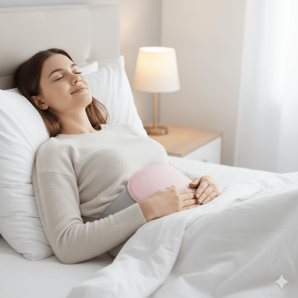 Rechargeable Heated Belly Wrap with Vibration – Heat Hollow