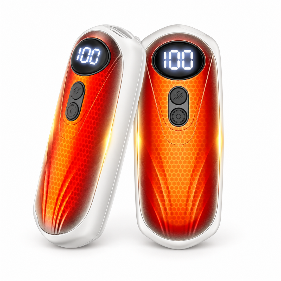 Heat Hollow™ 2-in-1 Rechargeable Hand Warmers with Five Heat Levels