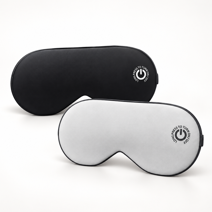 Heat Hollow™ Cordless Heated Eye Mask With Silk Cover and Vibration
