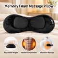 Heat Hollow™ Ergonomic Heated Massage Pillow with USB Charging