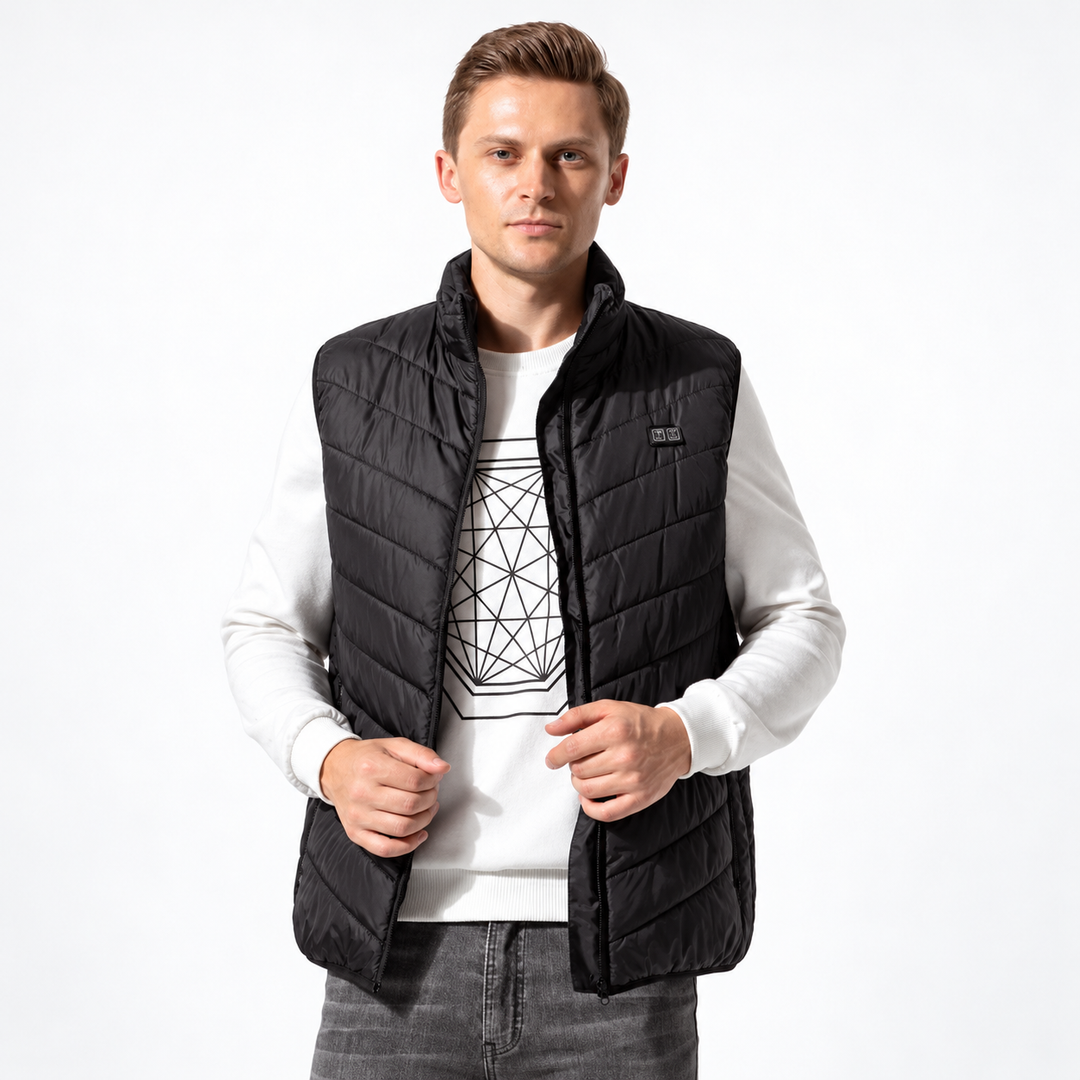 Heat Hollow™ Heated Gilet with 13 Heating Zones for Cold Days