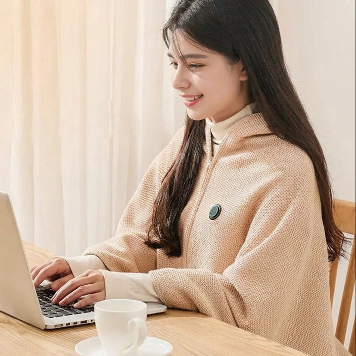 Heat Hollow™ Large Heated Wrap Scarf That Warms Up in Just 15 Seconds