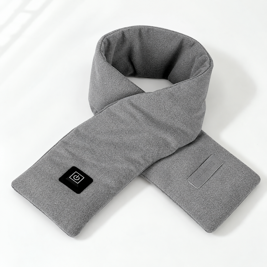 Heat Hollow™ Velvet Heated Scarf with Three Heat Levels and USB Power