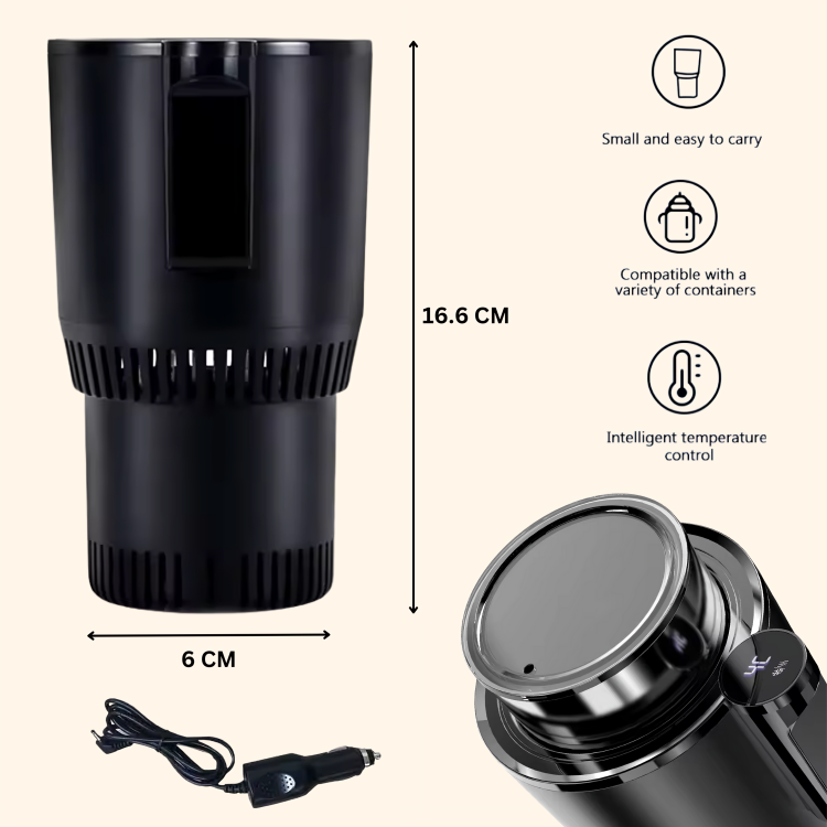 Portable Drink Cooler and Warmer for Hot or Cold in Minutes