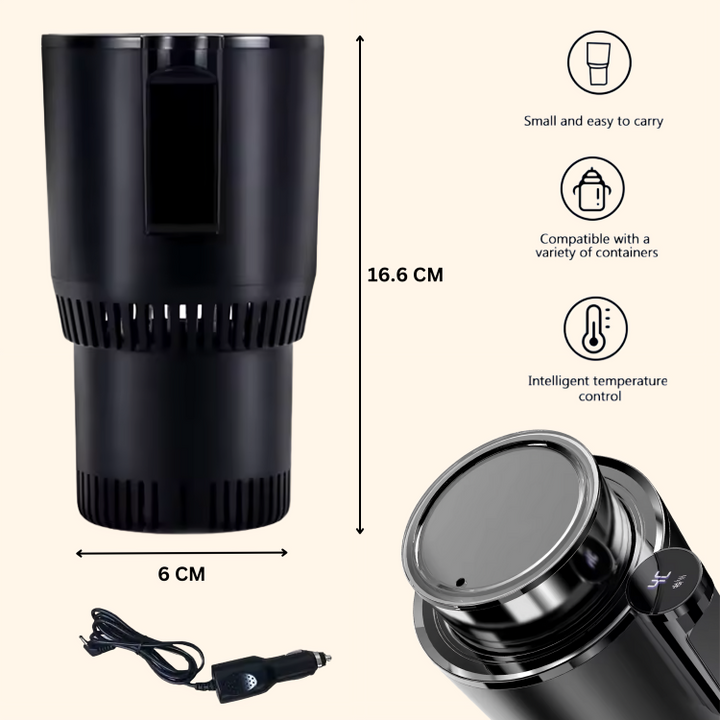 Portable Drink Cooler and Warmer for Hot or Cold in Minutes