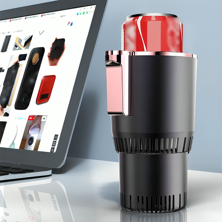 Portable Drink Cooler and Warmer for Hot or Cold in Minutes