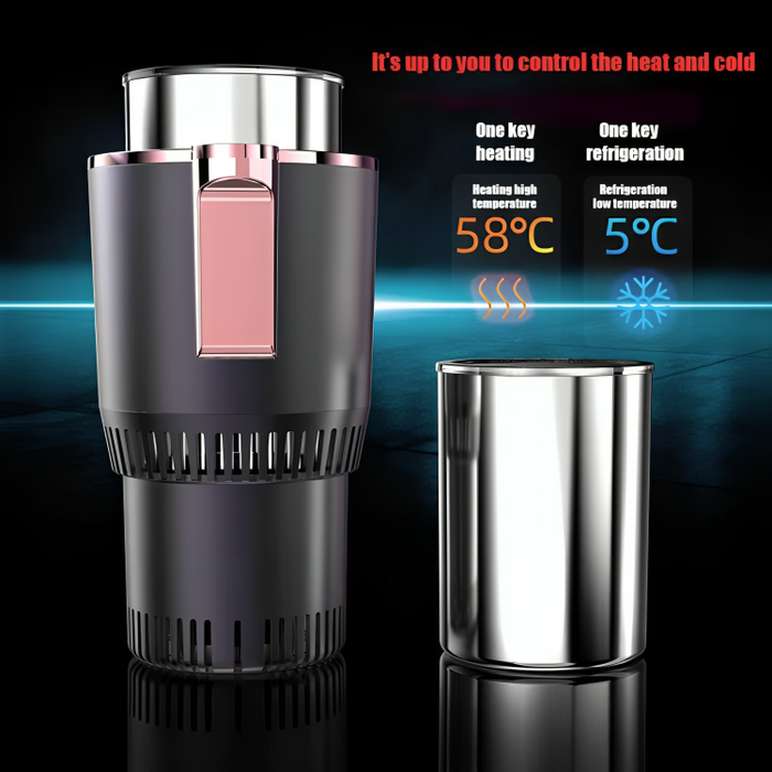 Heat Hollow™ Portable Drink Cooler and Warmer for Hot or Cold in Minutes