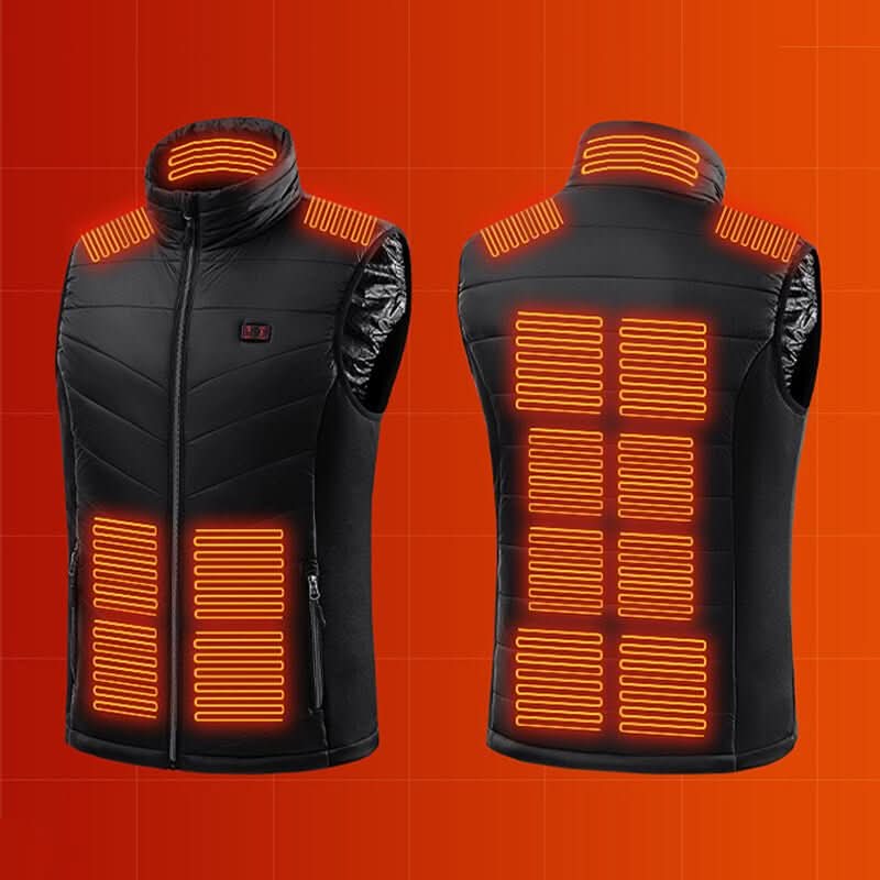Heat Hollow™ Heated Gilet with 13 Heating Zones for Cold Days