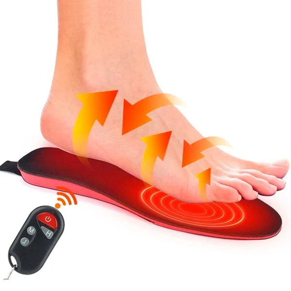 Heat Hollow™ Rechargeable Heated Insoles with Remote Control