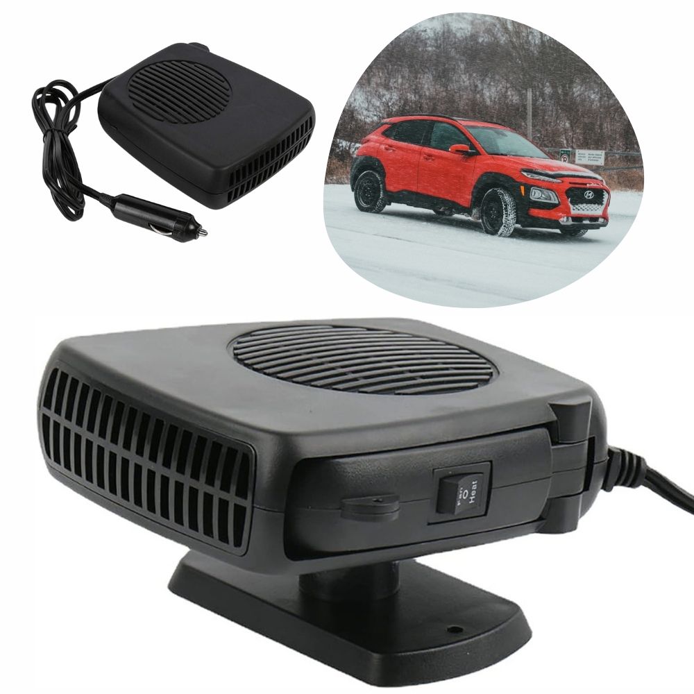 Ceramic Car Heater 12V | 150-300W Heating and Fan Settings | Quick Demisting &amp; Heating for Any Vehicle