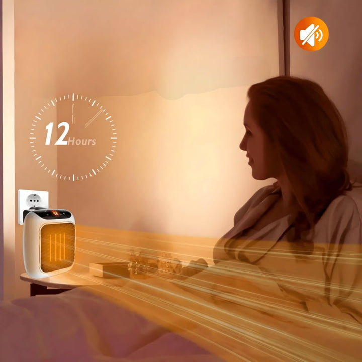 Heat Hollow™ Ceramic Wall Heater with Thermostat, 16–32 °C