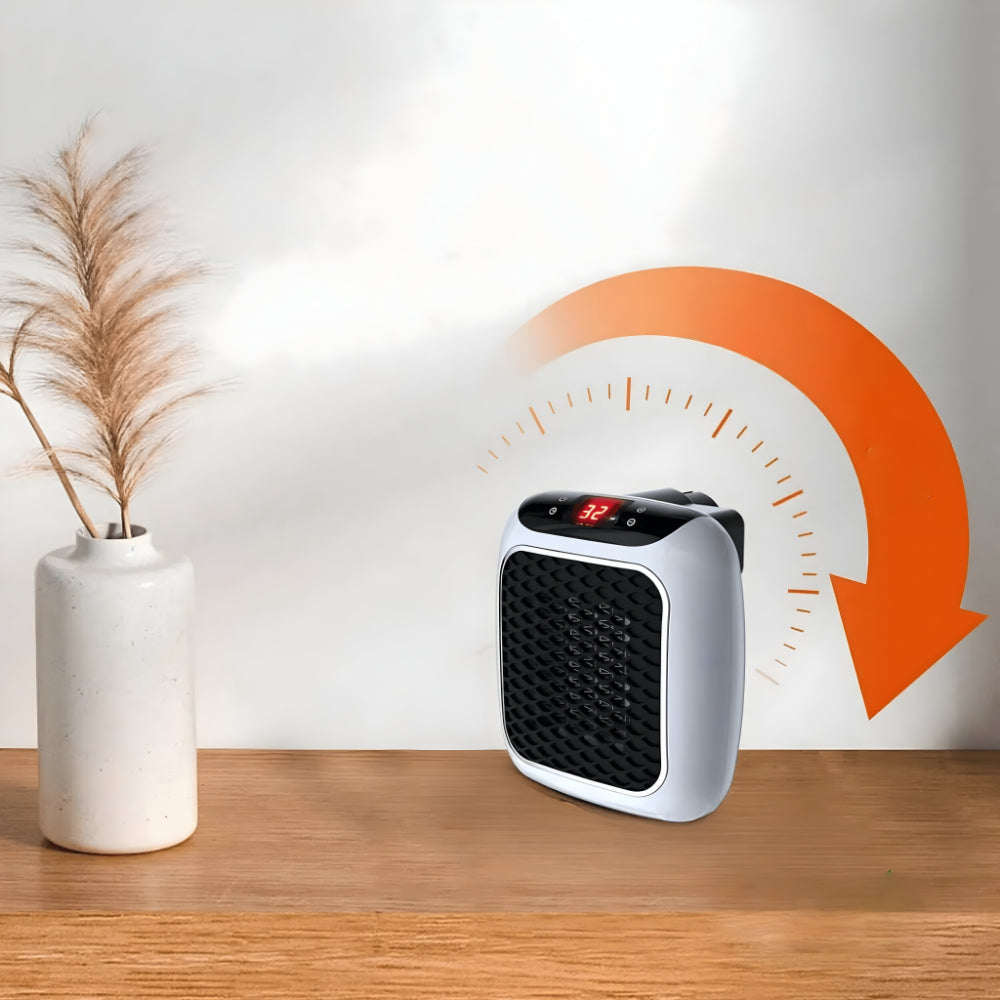 Heat Hollow™ Ceramic Wall Heater with Thermostat, 16–32 °C