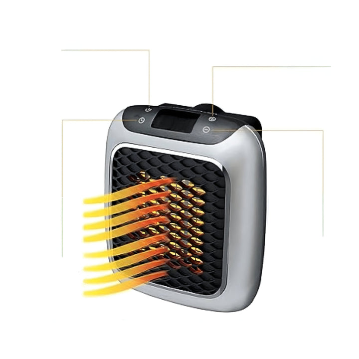 Heat Hollow™ Ceramic Wall Heater with Thermostat, 16–32 °C
