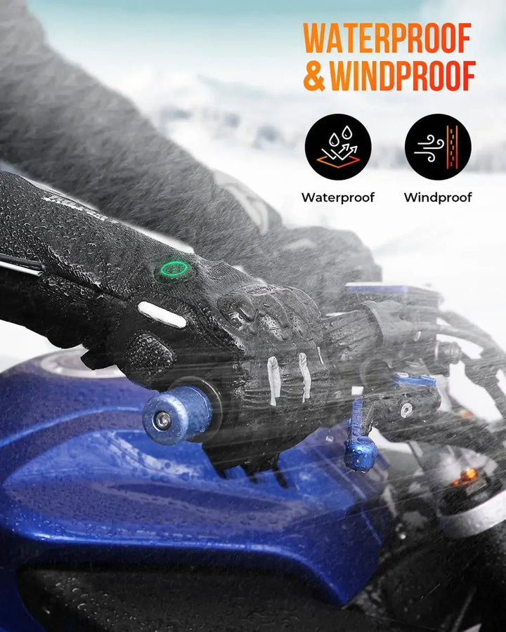 Waterproof Heated Ski Gloves with 2500mAh Rechargeable Battery
