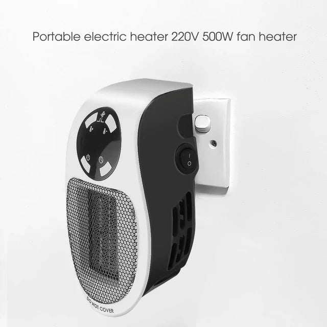Mini Heater | Programmable 12-Hour Timer | Quiet Operation with Remote Control and Thermostat 15-32°C