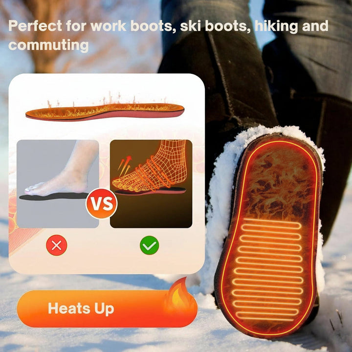 Rechargeable Heated Insoles UK – Best Thermal Shoe Inserts for Boots, Work Boots &amp; Everyday Winter Comfort