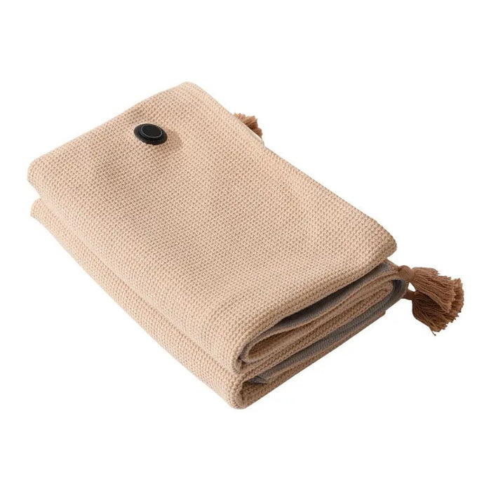 Heat Hollow™ USB Heated Throw in Waffle Fleece, 3 Heat Settings