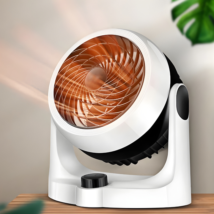 Portable Electric Fan Heater with Quiet Air Circulation
