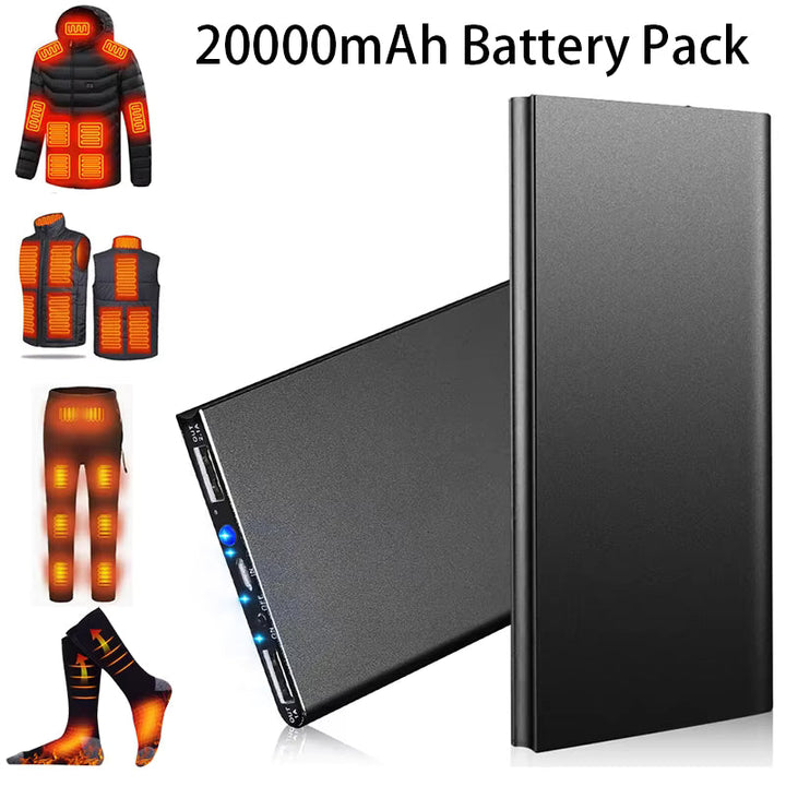 20000mAh Power Bank with 74W Output for Heated Jackets