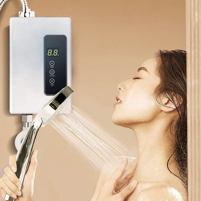 Heat Hollow™ Tankless Electric Water Heater 3500W with Instant Hot Water