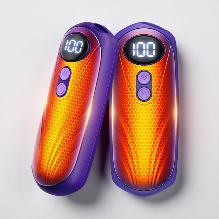 Rechargeable Hand Warmers - 2-in-1 Design, Adjustable Heat Levels