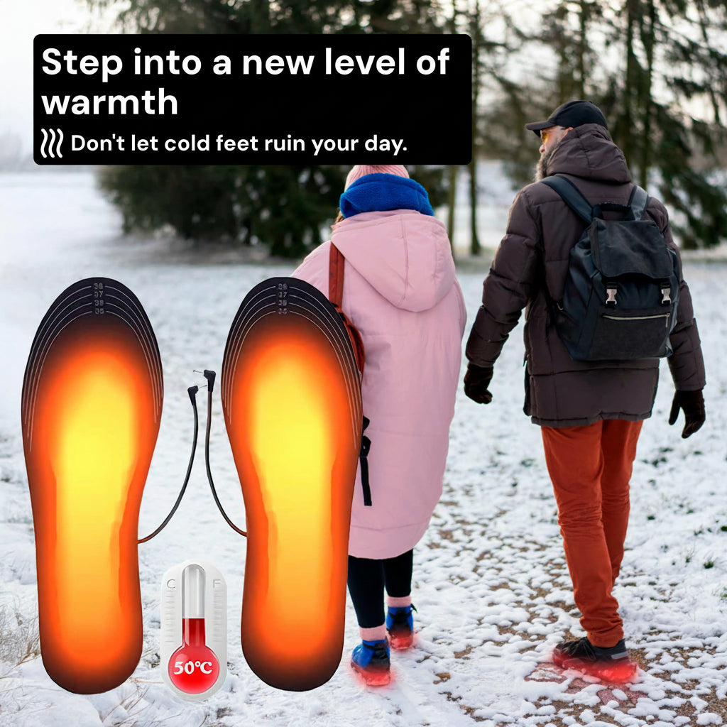 Rechargeable Heated Insoles UK – Best Thermal Shoe Inserts for Boots, Work Boots &amp; Everyday Winter Comfort