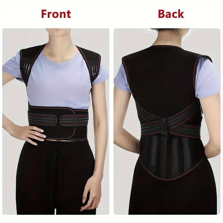 Back Support Band for Women | 108 Magnets with Infrared Heat | 5 ABS Support Plates, Breathable and Adjustable in 3 Sizes