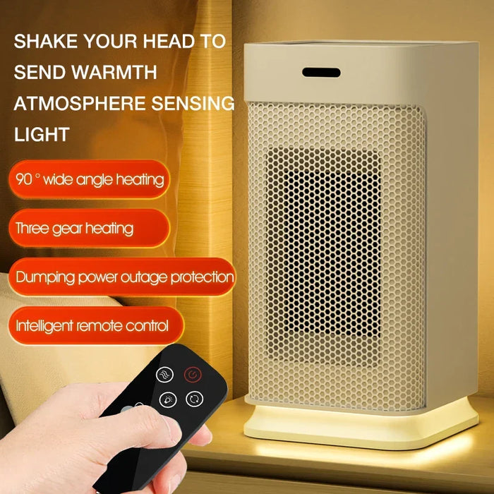 Heat Hollow™ PTC Ceramic Heater with Built-In Night Light