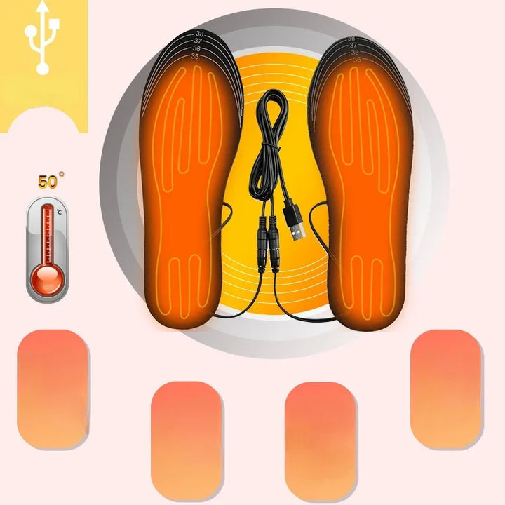 USB Heated Insoles With Carbon Fibre Heating, Cut to Fit – Heat Hollow