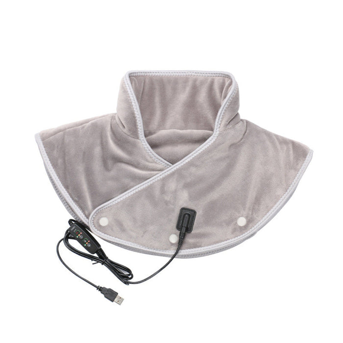 Heat Hollow™ USB Heated Neck & Shoulder Wrap with Gentle Massage