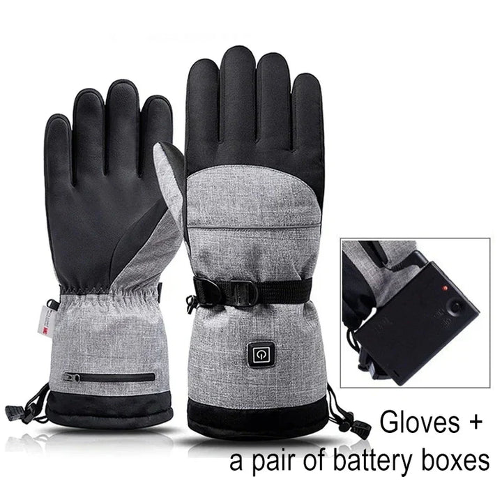 Heated Gloves ThermoRide | Waterproof &amp; Windproof | Electric Winter Gloves for Motorcycle, Bicycle &amp; Outdoor | Long-lasting Warmth