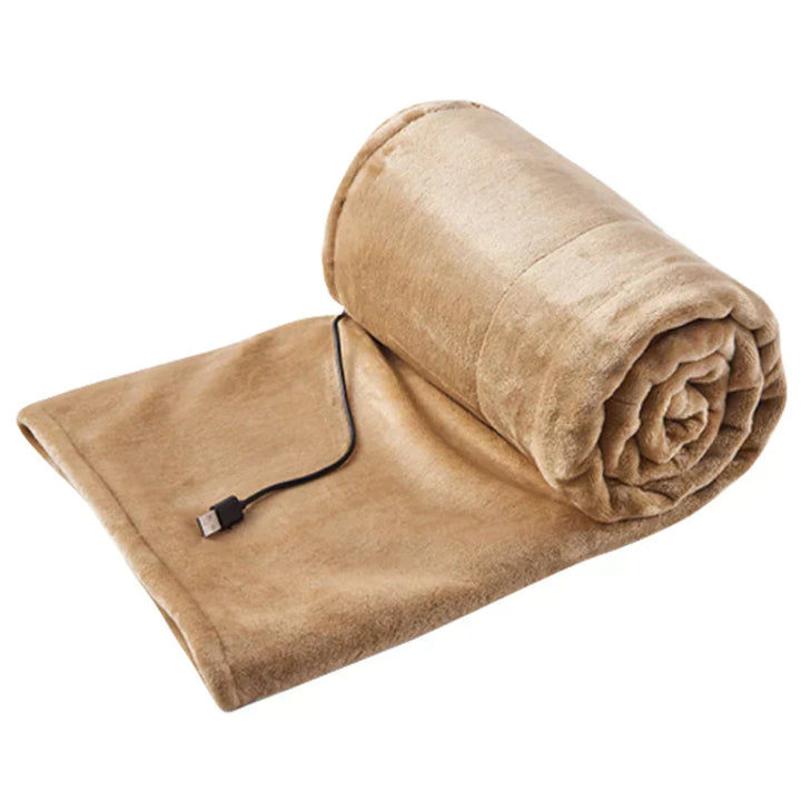 Heat Hollow™ USB Electric Throw with 3 Heat Levels for Desk and Sofa