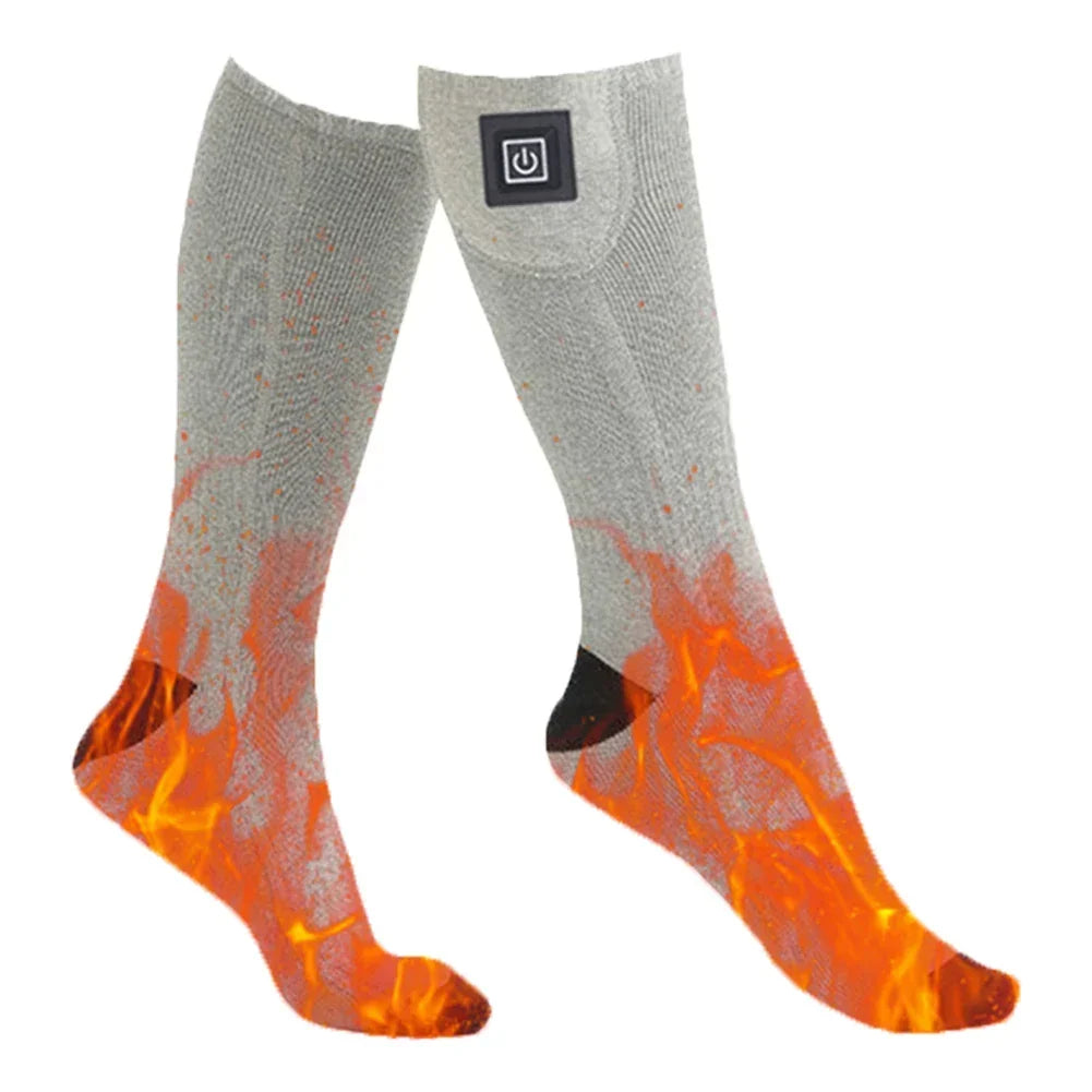 Battery-Powered Heated Socks Warming Toes and Soles