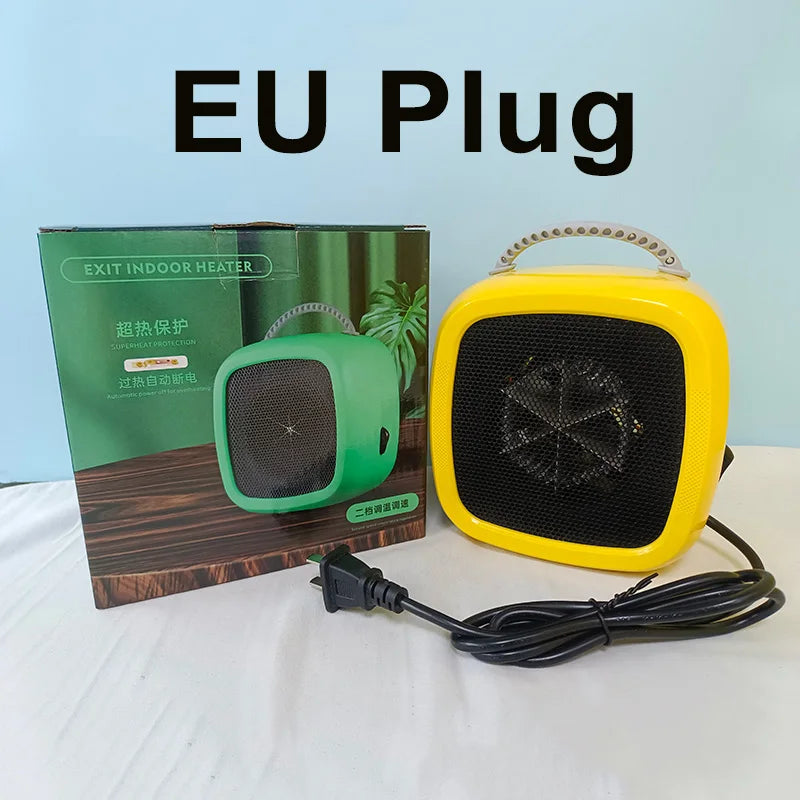 HeatEase | Mini Table Heater | Portable PTC Ceramic Heater | 14.2×14.1×10.1 cm | Quiet &amp; Energy Saving