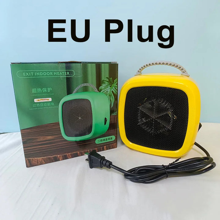 HeatEase | Mini Table Heater | Portable PTC Ceramic Heater | 14.2×14.1×10.1 cm | Quiet &amp; Energy Saving